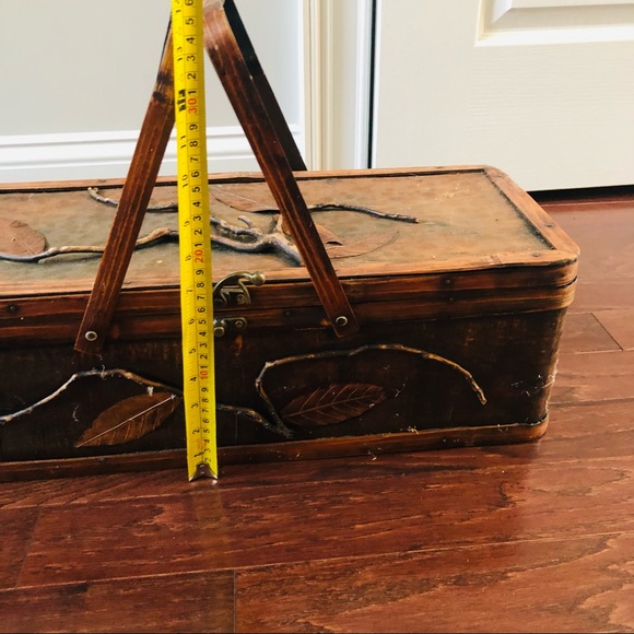 Vintage One of a Kind Wooden Box Basket - Picture 11 of 16